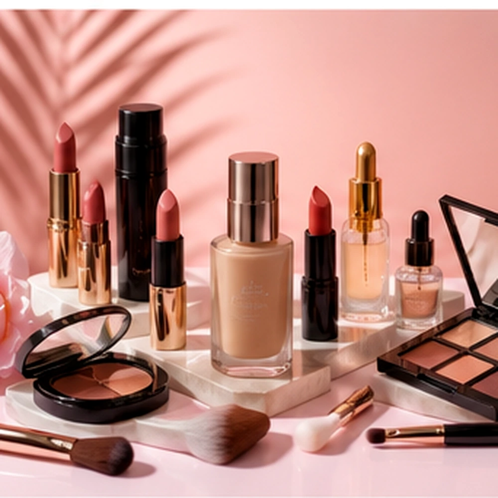 Curated cosmetics and makeup collection